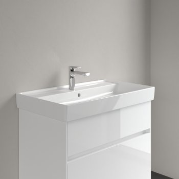 Раковина накладная Villeroy & Boch Collaro, прямоугольный, 80×46,5 см, с переливом, белый